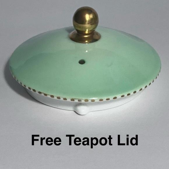 Vintage WEDGWOOD APRIL GREEN Cream & Sugar Set / 1950s ENGLISH BONE CHINA / Rare - Picture 14 of 16